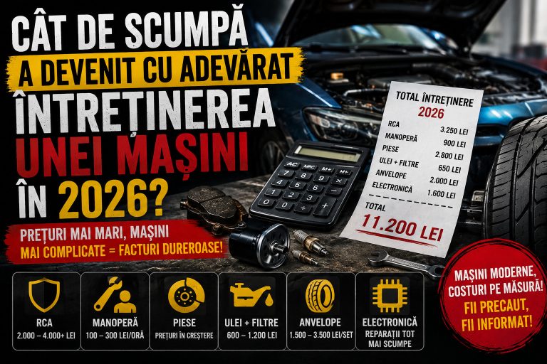 Cât de scumpă a devenit cu adevărat întreținerea unei mașini în 2026