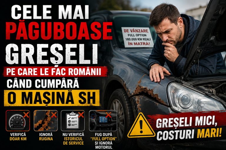 Cele mai păguboase greșeli pe care le fac românii când cumpără o mașină SH