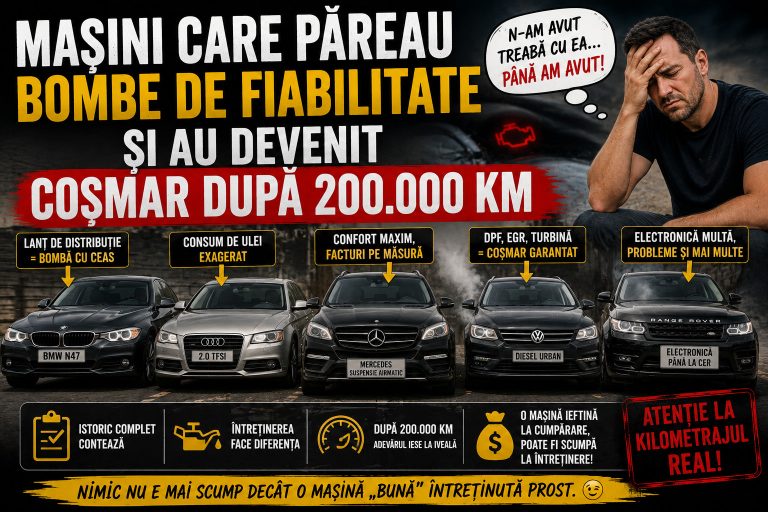 Mașini care păreau bombe de fiabilitate și au devenit coșmar după 200.000 km
