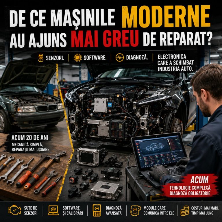 De ce mașinile moderne au ajuns să fie mai greu de reparat decât cele de acum 20 de ani?